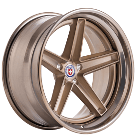 19" HRE Wheels Tusk Frozen Champagne with Polished Champagne Barrel Forged Rims