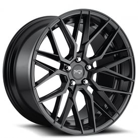 20" Staggered Niche Wheels M190 Gamma Matte Black Polaris Slingshot / 3-Wheeler Rims