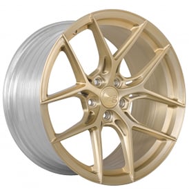 20" Avant Garde Wheels M580R Custom Satin Champagne Gold Brushed Rims