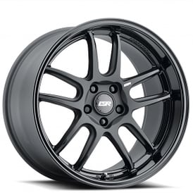 18" ESR Wheels AP8 Matte Black with Gloss Black Lip Rotary Forged Rims