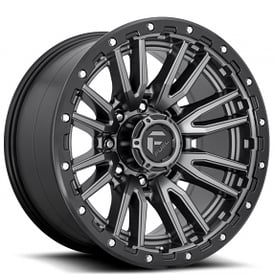 22" Fuel Wheels D680 Rebel Anthracite Center with Black Lip 8-Lug Off-Road Rims 