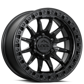 20" Lock Off-Road Wheels Trail Matte Black with Matte Black Ring Rims