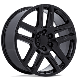 22" Performance Replicas Wheels PR203 Gloss Black Rims