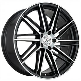 20" Impact Racing Wheels 609 Gloss Black with Machined Face Rims