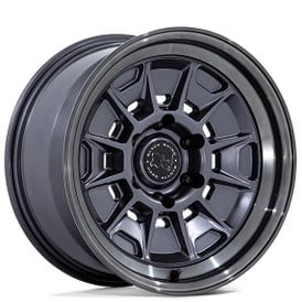18" Black Rhino Wheels Mondo BR021 Matte Gunmetal with Gloss Gray Lip Off-Road Rims