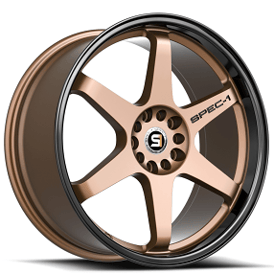 19" SPEC-1 Wheels SPT-33 Matte Bronze with Black Lip Rims 