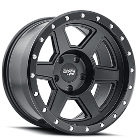 18" Dirty Life Wheels Compound 9315 Matte Black Off-Road Rims