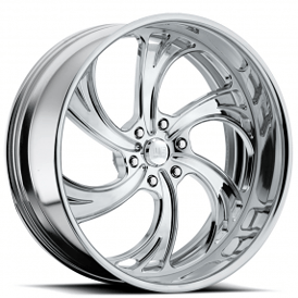 19" U.S. Mags Forged Wheels Cheyenne 6 US414 Polished Tuckin Series Rims