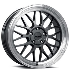 18" Katana Racing Wheels KR06 Gloss Gunmetal with Machined Lip Rims