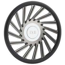 DUB Custom Steering Wheel Dazed Matte Black with Brushed Face and DDT