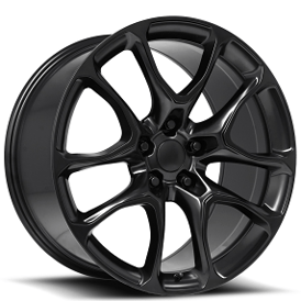 22" Dodge Durango SRT Wheels FR 551F Satin Black Flow Formed OEM Replica Rims