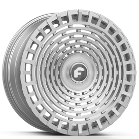 24" Forgiato Wheels Parlante-M Brushed Silver XL Floating Cap Forged Rims 