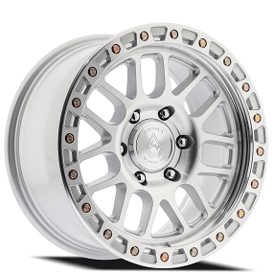 18" Arena Wheel Co A119 Boost Gloss Silver Machined Off-Road Rims 