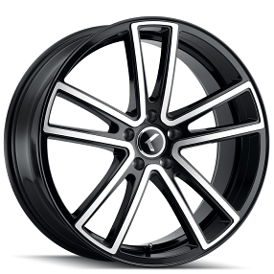 20" Kraze Wheels KR190 Lusso Gloss Black Machined Rims