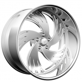 22" Staggered Snyper Forged Wheels Blaster Polished Monoblock Forged Rims