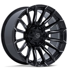 20" Fuel Wheels FC889 Blade Gloss Black Milled Off-Road Rims