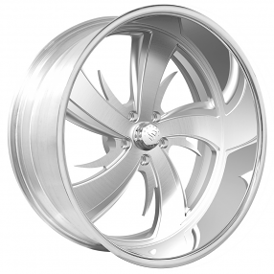24" Snyper Forged Wheels Poison Brushed with Polished Accents Monoblock Forged Rims 