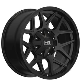 22" Hardrock Wheels H716 Rugged Gloss Black Off-Road Rims