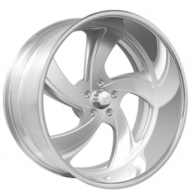 24" Snyper Forged Wheels Maxxim Brushed with Polished Accents Monoblock Forged Rims 