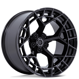 17" Fuel Wheels FC873 Charger Gloss Black Brushed Face with Dark Tint 5-Lug Off-Road Rims 