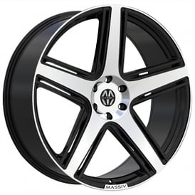 22" Massiv Wheels 926 Classico Black with Machined Face Rims