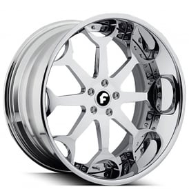 24" Staggered Forgiato Wheels Capolavaro Chrome Forged Rims