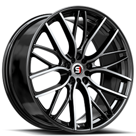 18" SPEC-1 Wheels SP-61 Gloss Black with Machined Rims 