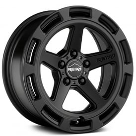 15" Reika Wheels Teton R20 Satin Black Flow Formed Crossover Rims