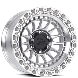 20" Lock Off-Road Wheels Mojave Machined with Clear Coat Rims