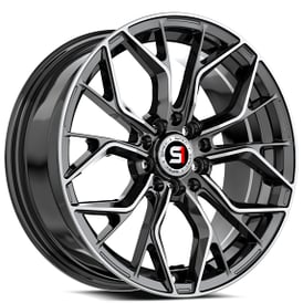 16" SPEC-1 Wheels SP-76 Gloss Black with Machined Rims