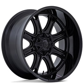 20" Fuel Wheels FC853 Darkstar Matte Black with Gloss Black Lip Off-Road Rims