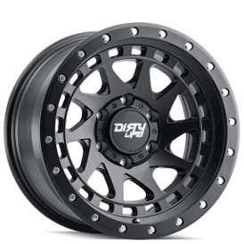 17" Dirty Life Wheels Enigma Pro 9311 Matte Black with Black Lip Off-Road Rims