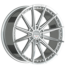 24" Giovanna Wheels Alesanna 12 Gloss Silver Machined Flow Formed Rims