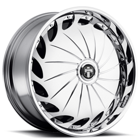 26" Dub Forged Wheels S757 Drama Chrome Spinner Rims