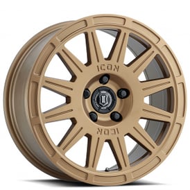 17" ICON Alloys Wheels Ricochet Satin Gold Crossover Rims