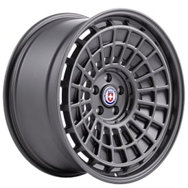 22" Staggered HRE Wheels 515 GTM Satin Charcoal Floating Cap Monoblock Forged Rims