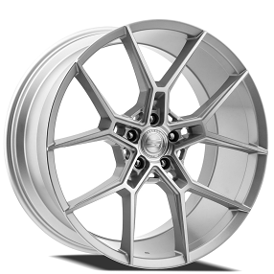20" Select Precision Alloys Wheels S102 Alpine Gloss Silver Brushed Rims 