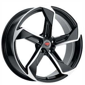 20" Revolution Racing Wheels RR20 Black Machined Rims