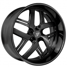 26" Snyper Forged Wheels Bomber Full Black Monoblock Forged Rims
