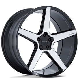 22" Niche Wheels NC283 Modena Gloss Black with Machined Face Rims