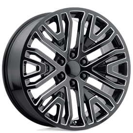 20" Performance Replicas Wheels PR197 Gloss Black Milled Rims 