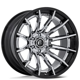 20" Fuel Wheels FC403 Burn Chrome with Gloss Black Lip Off-Road Fusion Forged Rims