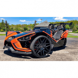 20/22" Staggered Giovanna Wheels Bogota Black Polaris Slingshot / 3-Wheeler Rims