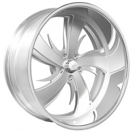 22" Snyper Forged Wheels Poison Brushed with Polished Accents Monoblock Forged Rims 