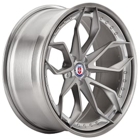 21" Staggered HRE Wheels S201 Frozen Dark Clear Center with Brushed Dark Clear Outer and Inner Forged Rims
