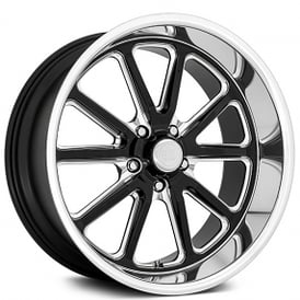 20" U.S. Mags Wheels Rambler U117 Gloss Black Milled with Diamond Cut Lip Rims 