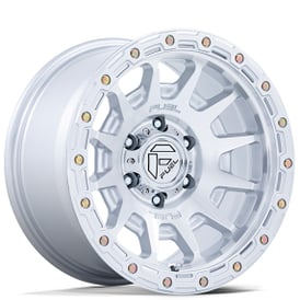 18" Fuel Wheels FC884 Fortress Gloss Silver with Machined Face Off-Road Rims