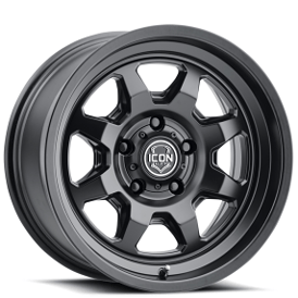 17" ICON Alloys Wheels Nuevo Satin Black Off-Road Rims