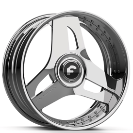 22" Forgiato Wheels 713-2 Chrome XL Floating Caps Forged Rims 