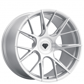 20/22" Blaque Diamond Wheels BD-F18 Brushed Silver Flow Forged Rims 